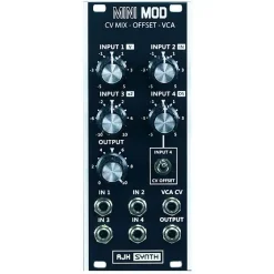 Cheap ✨ AJH Synth MiniMod CV Mix-Offset-VCA - Black 🥰