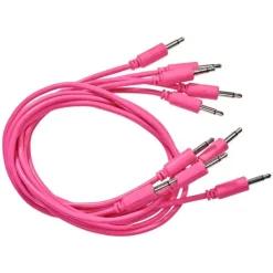 Coupon 👍 Black Market 20" 3.5mm Patch Cable 5-Pack - Hot Pink 🔥