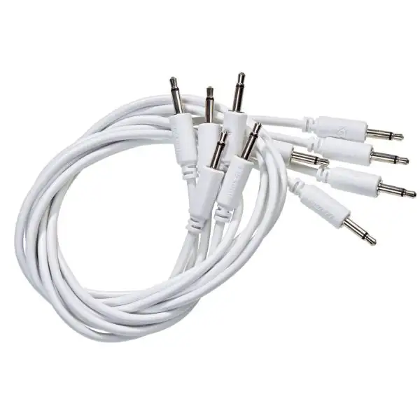 Cheapest 😍 Black Market 20" 3.5mm Patch Cable 5-Pack - White ⭐ 1 Cheapest 😍 Black Market 20" 3.5mm Patch Cable 5-Pack - White ⭐