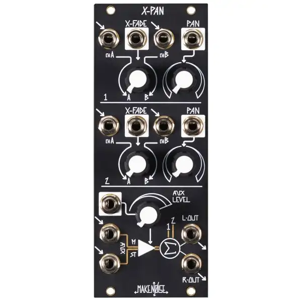 Buy ๐ Make Noise X-Pan Voltage Controlled Stereo Mixer ๐ 1 Buy ๐ Make Noise X-Pan Voltage Controlled Stereo Mixer ๐