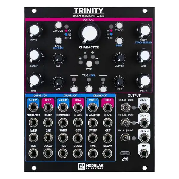 Discount π Modbap Modular Trinity Digital Drum Synth Array Module π 1 Discount π Modbap Modular Trinity Digital Drum Synth Array Module π