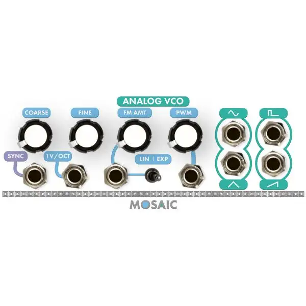 Cheapest ⭐ Mosaic Analog VCO 1U Eurorack Module - White ✨ 1 Cheapest ⭐ Mosaic Analog VCO 1U Eurorack Module - White ✨