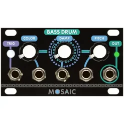 Flash Sale ⭐ Mosaic Bass Drum 1U Eurorack Module - Black 🔥