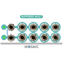 Cheapest 🎉 Mosaic Buffered Signal Multiplier 1U Eurorack Module - White 🎁