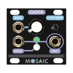 Promo 🎉 Mosaic Clock 1U Eurorack Module - Black ⭐