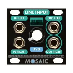 Buy 🔔 Mosaic Line Input 1U Eurorack Module - Black ⌛