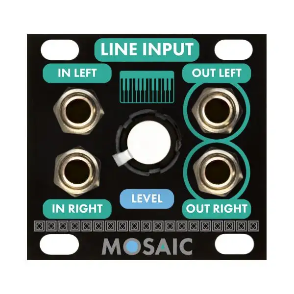 Buy ๐ Mosaic Line Input 1U Eurorack Module - Black โ 1 Buy ๐ Mosaic Line Input 1U Eurorack Module - Black โ
