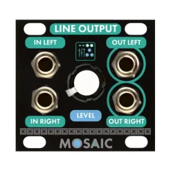 Cheapest 🥰 Mosaic Line Output 1U Eurorack Module - Black ✔️
