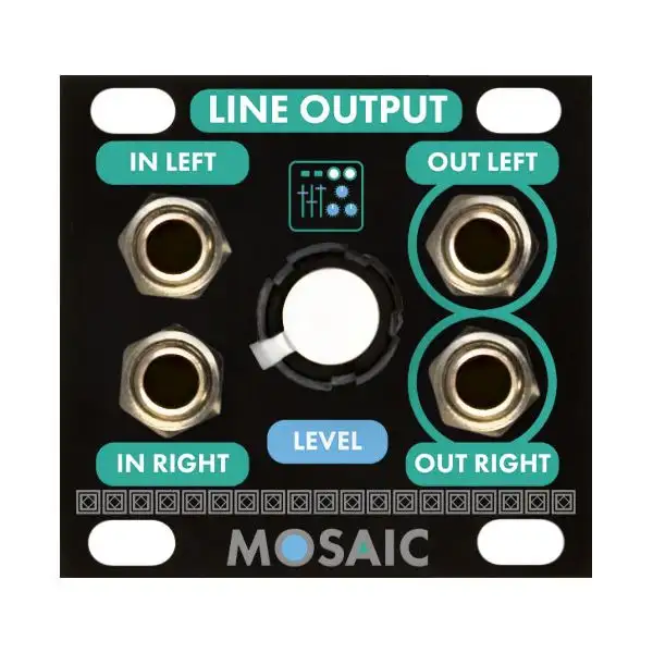 Cheapest ๐ฅฐ Mosaic Line Output 1U Eurorack Module - Black โ๏ธ 1 Cheapest ๐ฅฐ Mosaic Line Output 1U Eurorack Module - Black โ๏ธ