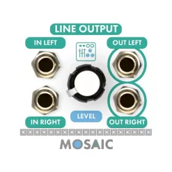 Best deal 🔥 Mosaic Line Output 1U Eurorack Module - White 🔔
