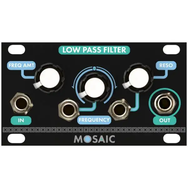 Cheap ๐ Mosaic Low Pass Filter 1U Eurorack Module - Black ๐ 1 Cheap ๐ Mosaic Low Pass Filter 1U Eurorack Module - Black ๐