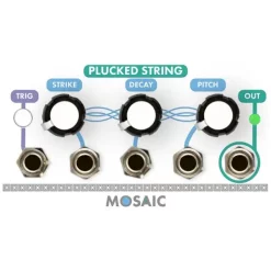 Coupon 🧨 Mosaic Plucked String 1U Eurorack Module - White 🔔