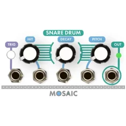 New ✨ Mosaic Snare Drum 1U Eurorack Module - White ❤️