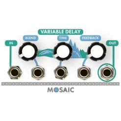 Best Sale 🤩 Mosaic Variable Delay 1U Eurorack Module - White ⭐