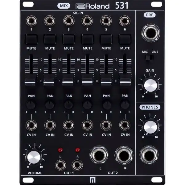 Outlet π Roland System-500 531 6 Channel Mixer Eurorack Module π 1 Outlet π Roland System-500 531 6 Channel Mixer Eurorack Module π
