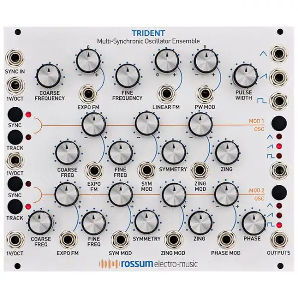 New ✔️ Rossum Electro Trident Multi-Synchronic Oscillator Ensemble Module ⌛ 1 New ✔️ Rossum Electro Trident Multi-Synchronic Oscillator Ensemble Module ⌛